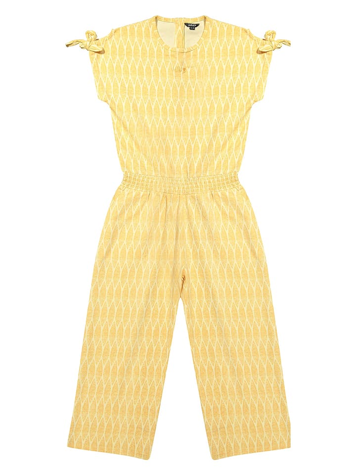 Kombinezon w kolorze żółtym