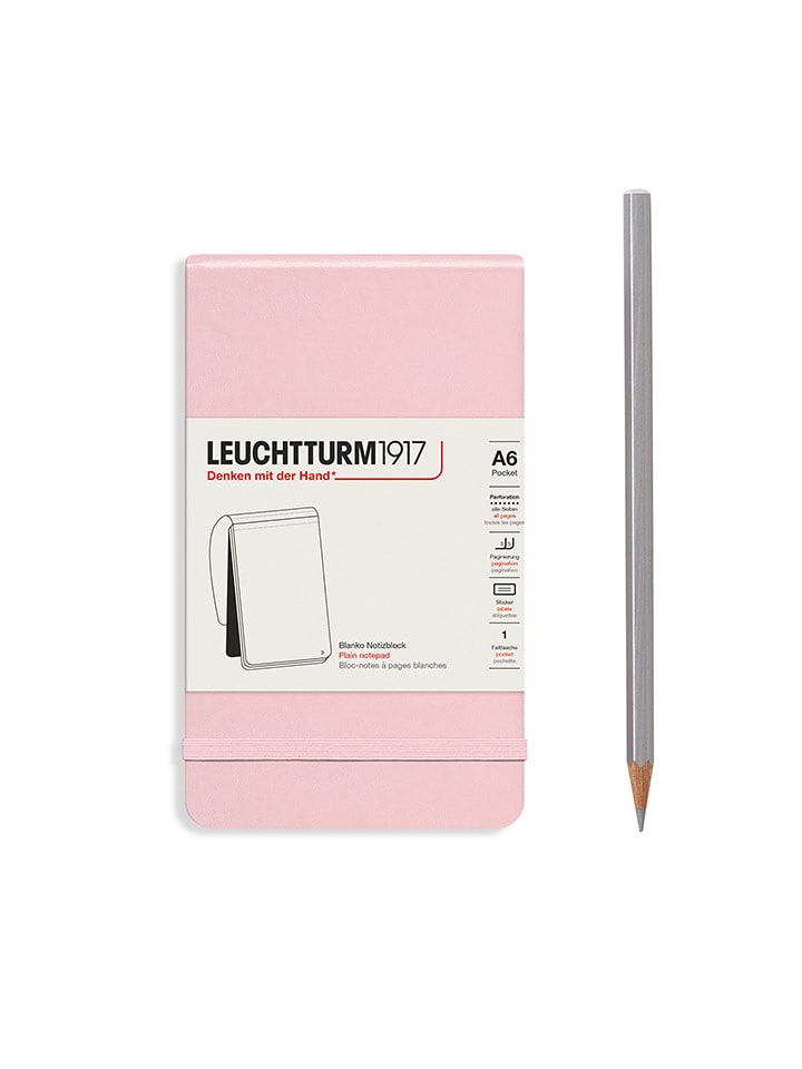 LEUCHTTURM1917 Notatnik w kolorze jasnoróżowym - A6 rozmiar: onesize