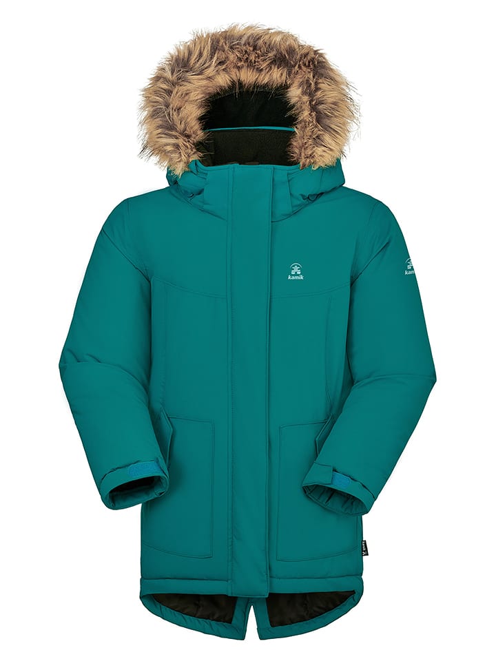 Kamik Parka "Ezra" w kolorze turkusowym rozmiar: 140