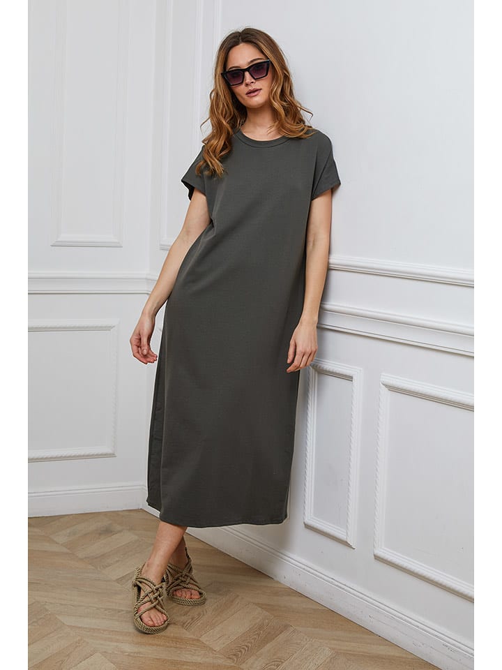 Joséfine Sukienka "Aramis" w kolorze antracytowym rozmiar: S