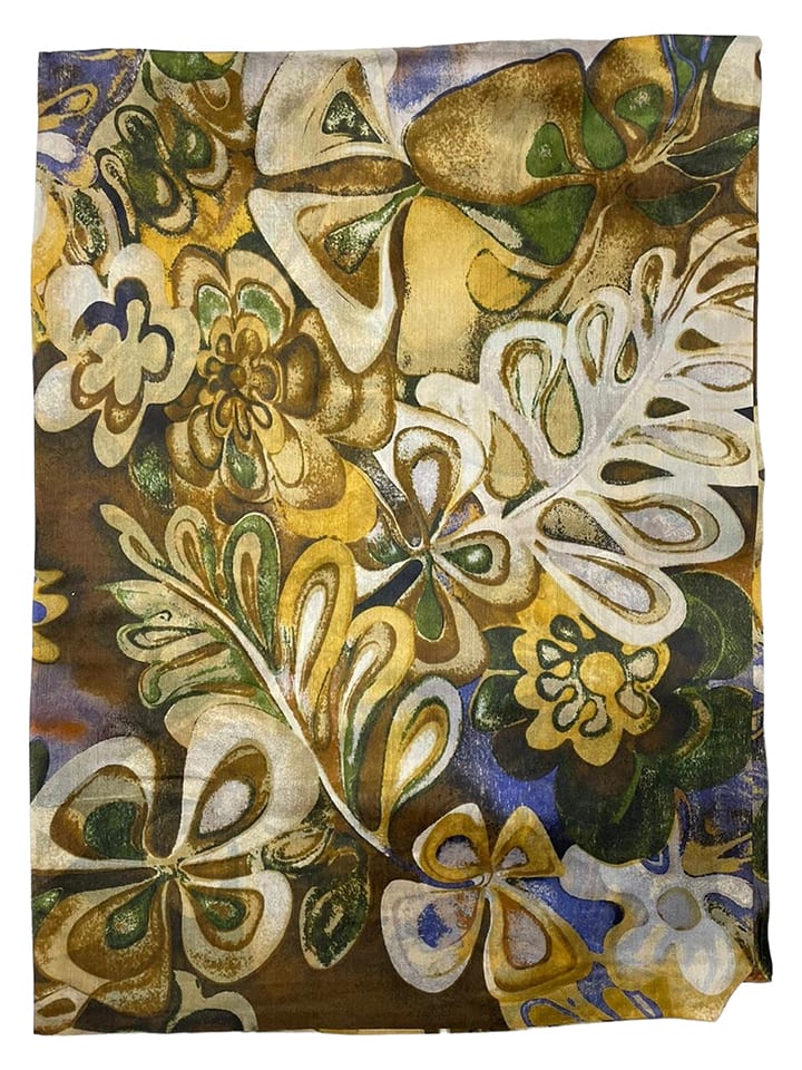 Jedwabny szal w kolorze żółtym - 190 x 110 cm