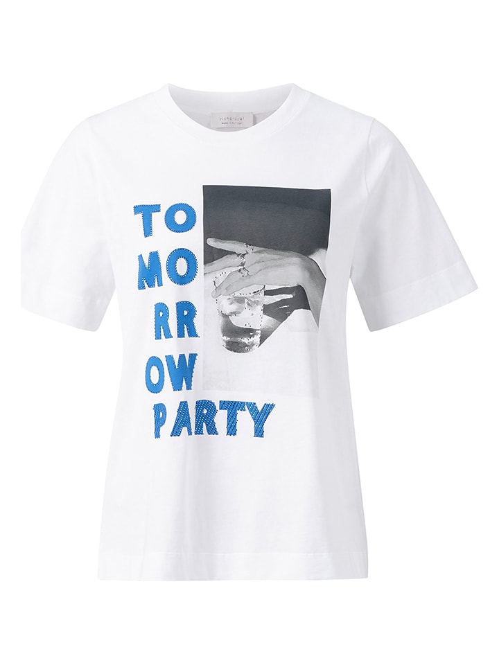 Rich & Royal Koszulka w kolorze białym rozmiar: M