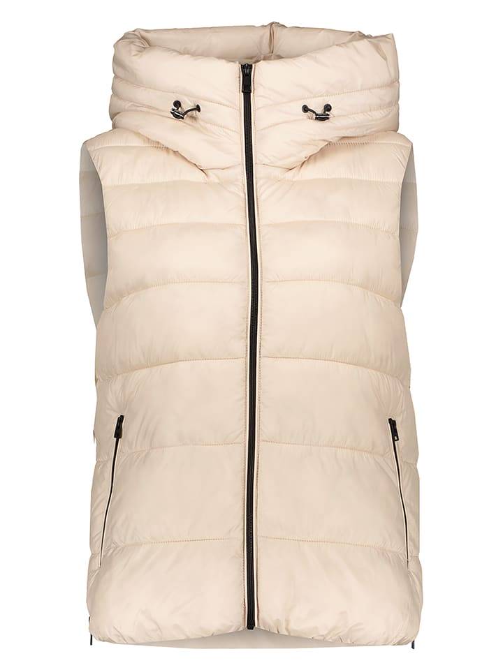 ESPRIT Kamizelka pikowana w kolorze kremowym rozmiar: XL