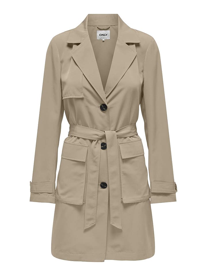 ONLY Trencz w kolorze beżowym rozmiar: L