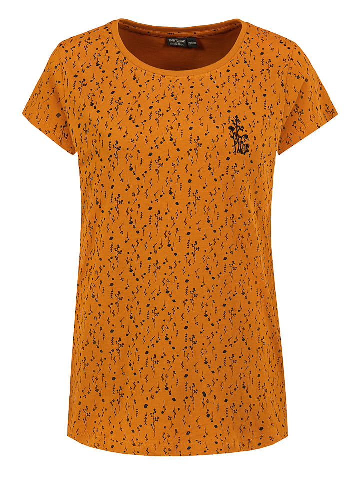 Eight2Nine Koszulka w kolorze jasnobrązowo-czarnym rozmiar: XS