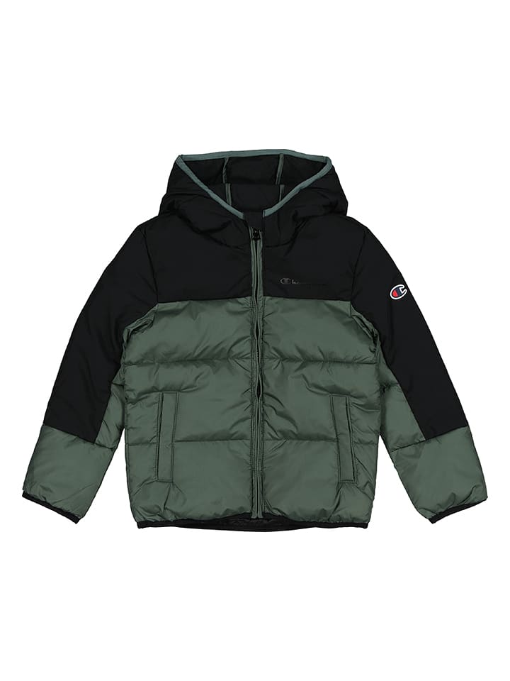 Champion Kurtka pikowana w kolorze zielono-czarnym rozmiar: 110/116