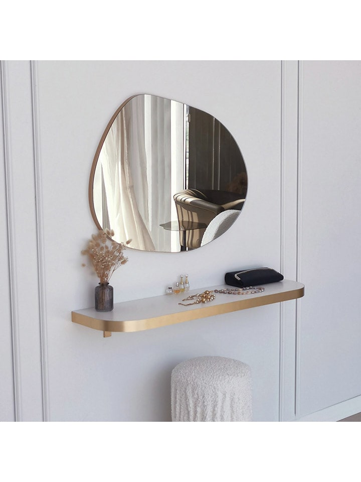 Evila Lustro "Gusto" w kolorze złotym - 75 x 55 cm rozmiar: onesize