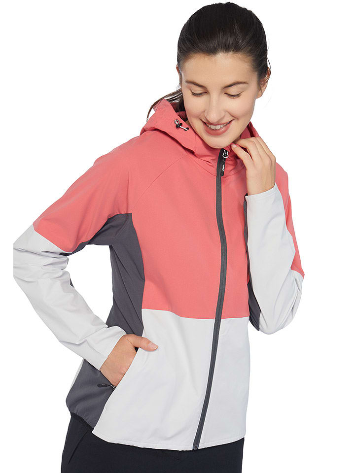 rukka Kurtka funkcyjna w kolorze jasnoróżowo-biało-szarym rozmiar: 38