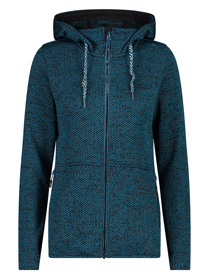 Kurtka polarowa w kolorze morskim