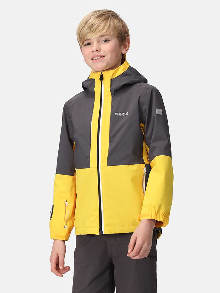 Regatta Kurtka funkcyjna 3in1 "Hydrate VIII" w kolorze szaro-żółtym rozmiar: 140