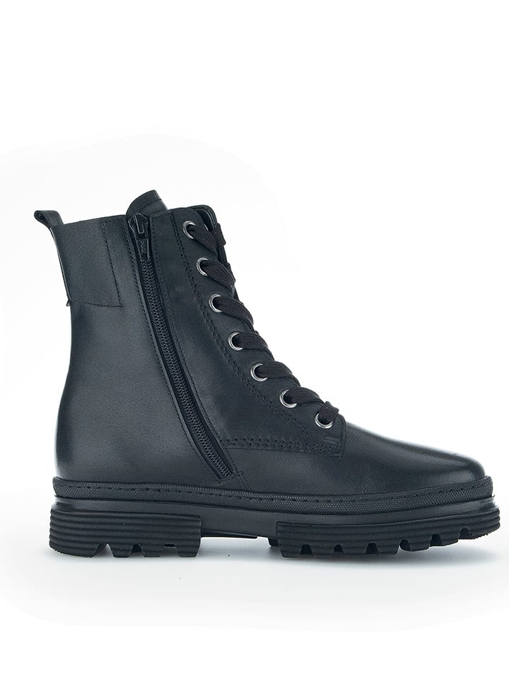 Gabor Skórzane botki w kolorze czarnym rozmiar: 38