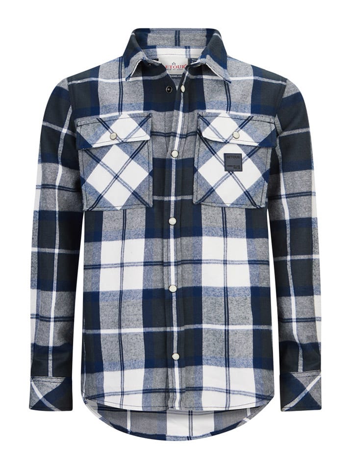 Retour Koszula "Marino" w kolorze granatowym rozmiar: 122/128