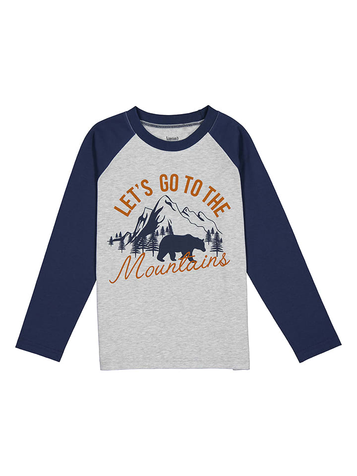 lamino Koszulka w kolorze szaro-granatowym rozmiar: 152