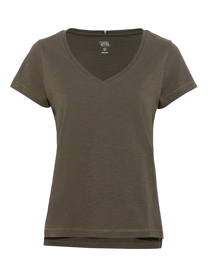 Camel Active Koszulka w kolorze oliwkowym rozmiar: S