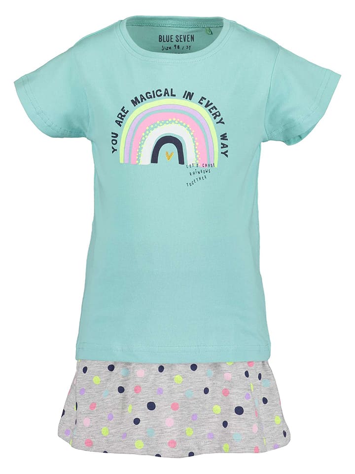 2-częściowy zestaw w kolorze miętowo-szarym