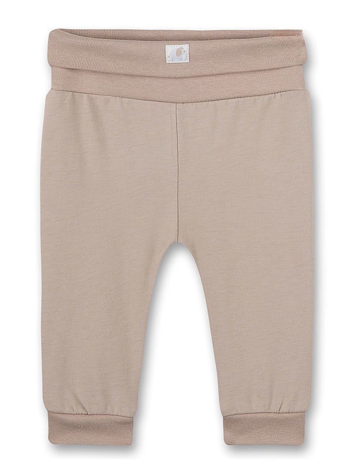 Sanetta Spodnie piżamowe w kolorze beżowym rozmiar: 68