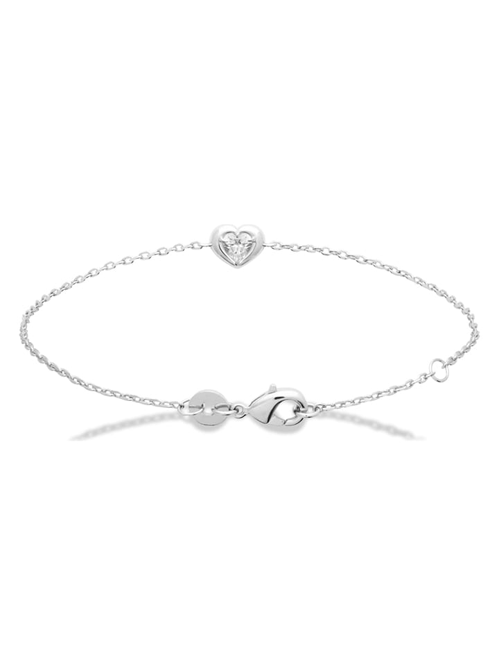 L'Atélier Précieux Srebrna bransoletka z elementem ozdobnym rozmiar: onesize