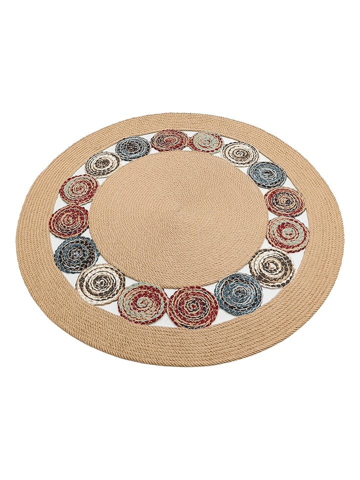 Mioli Dywan "Ptn 13" w kolorze jasnobrązowym ze wzorem z juty rozmiar: 120 cm