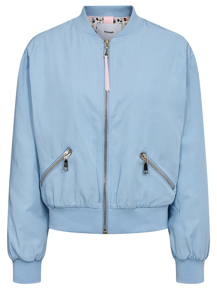 NÜMPH Kurtka przejściowa w kolorze błękitnym rozmiar: 34