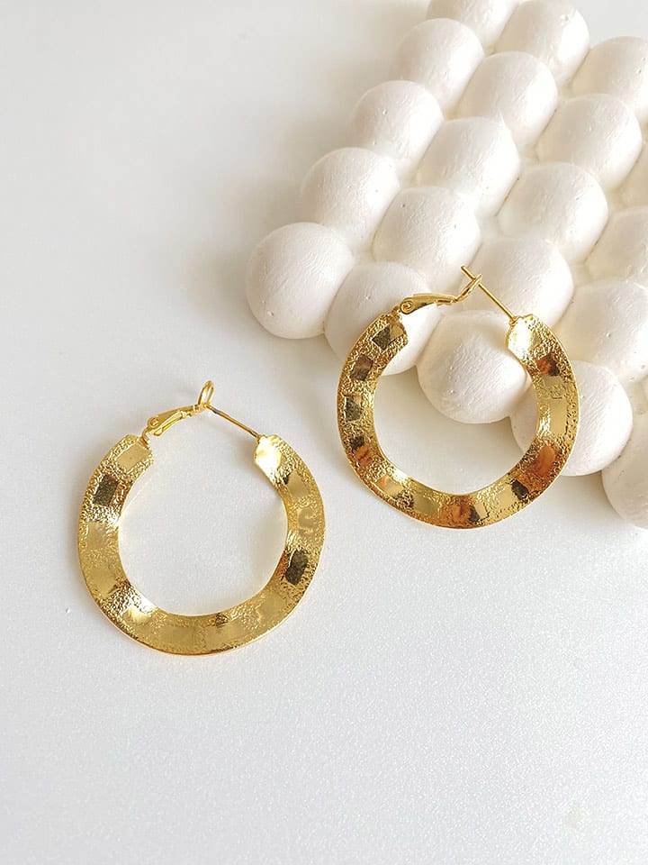 Madame Vogue Pozłacane kolczyki-kreole rozmiar: onesize