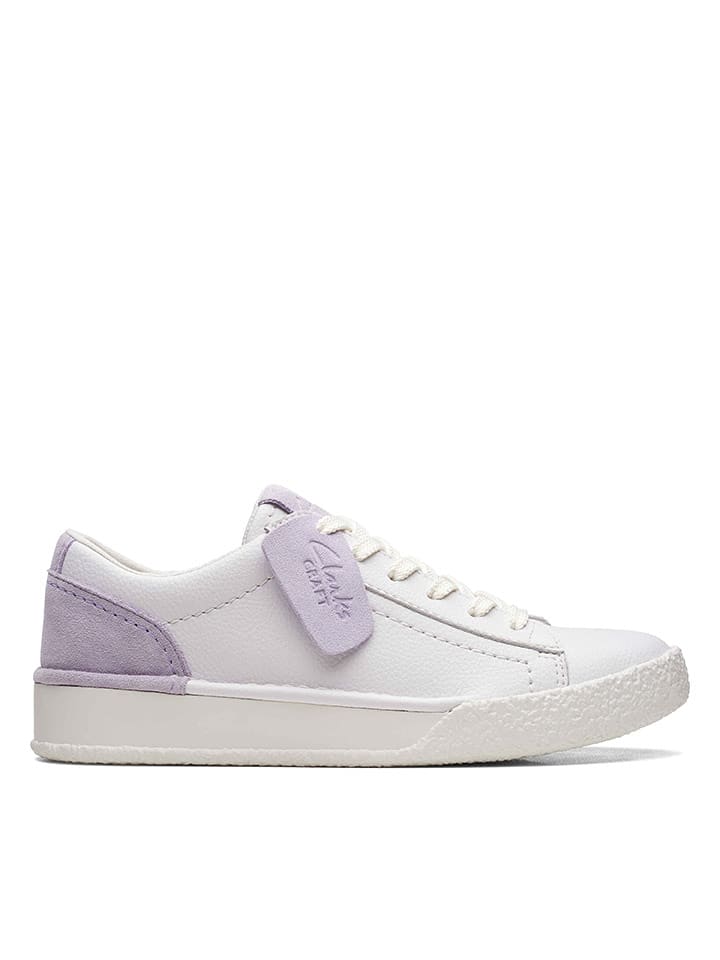 Clarks Skórzane sneakersy w kolorze kremowym rozmiar: 36