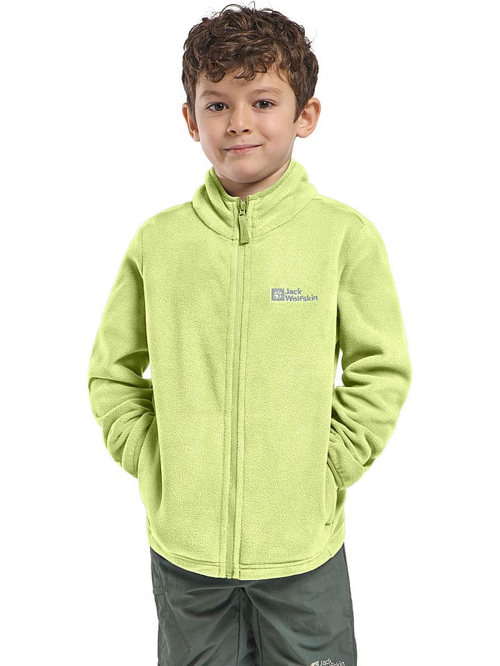 Jack Wolfskin Kurtka polarowa w kolorze jasnozielonym rozmiar: 128