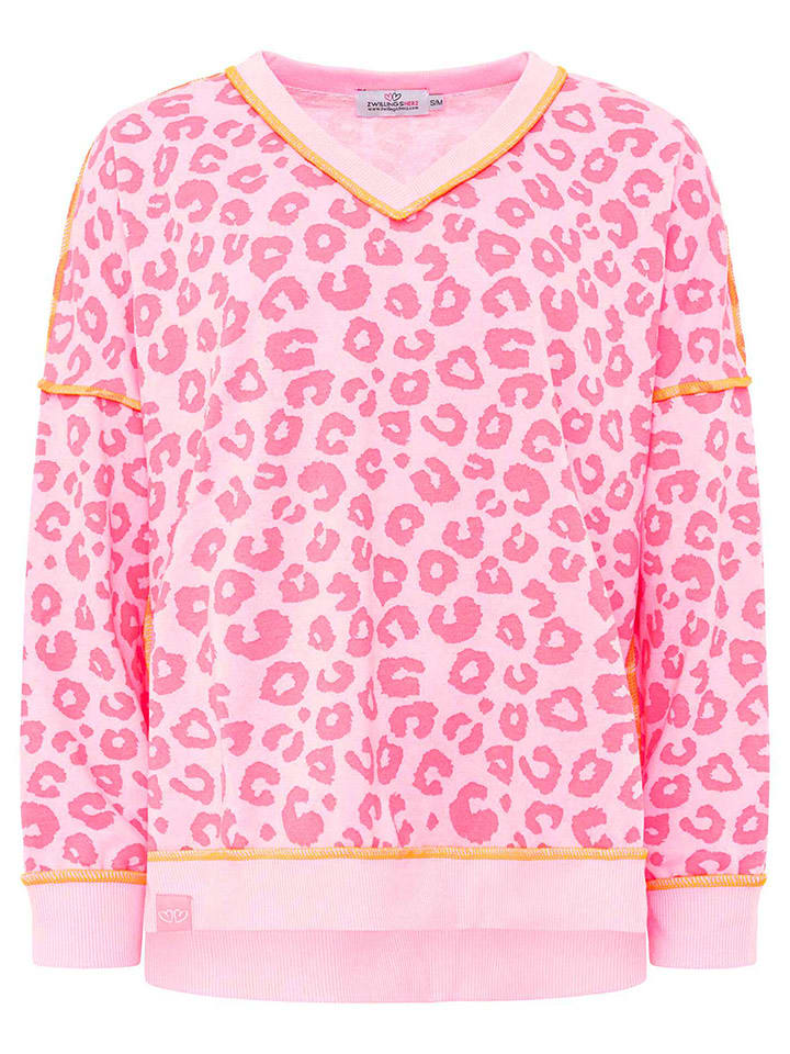 Zwillingsherz Sweter "Soft Leo" w kolorze różowym rozmiar: S/M