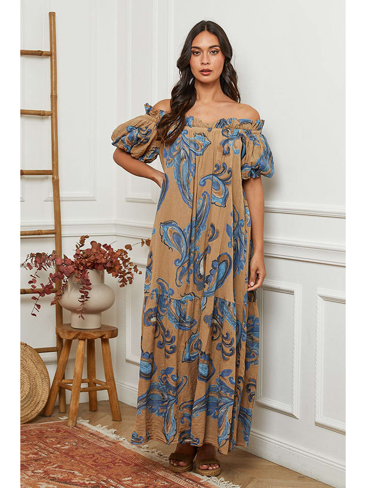 Fleur de Lin Sukienka w kolorze beżowym rozmiar: M