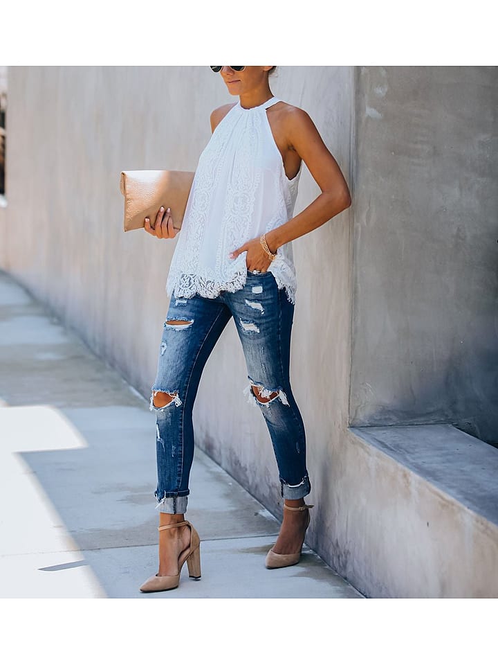 LA Angels Bluzka w kolorze białym rozmiar: L