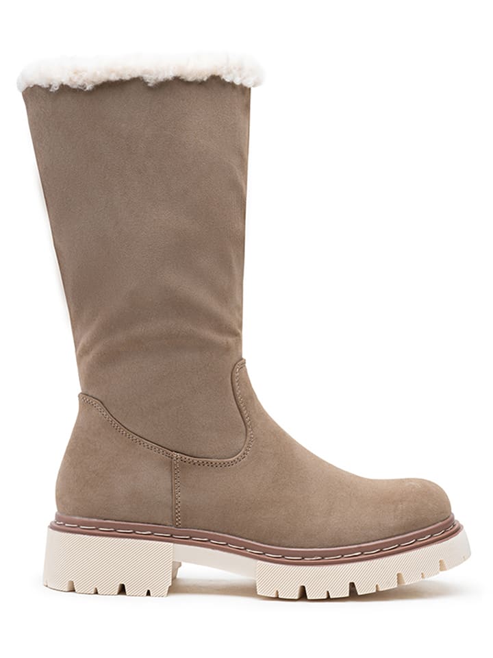 Foreverfolie Kozaki zimowe w kolorze khaki rozmiar: 41