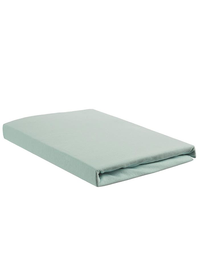 Beddinghouse Prześcieradło dżersejowe w kolorze miętowym na dzielony topper rozmiar: 180x200/220cm