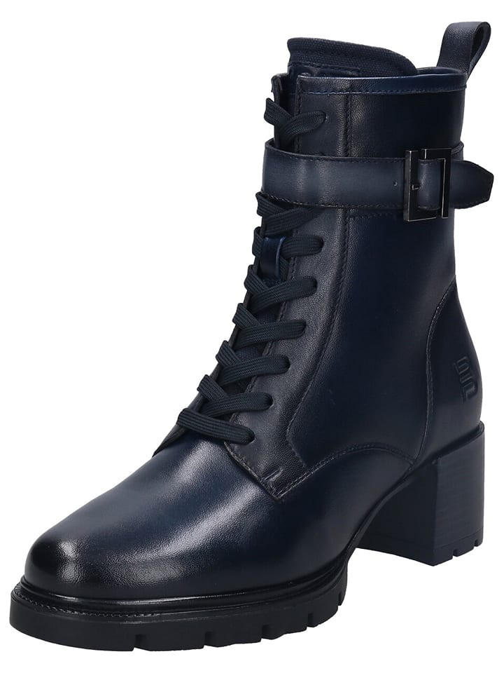 Bagatt Skórzane botki w kolorze granatowym rozmiar: 38