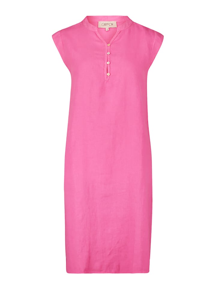 CARTOON Lniana sukienka w kolorze różowym rozmiar: M