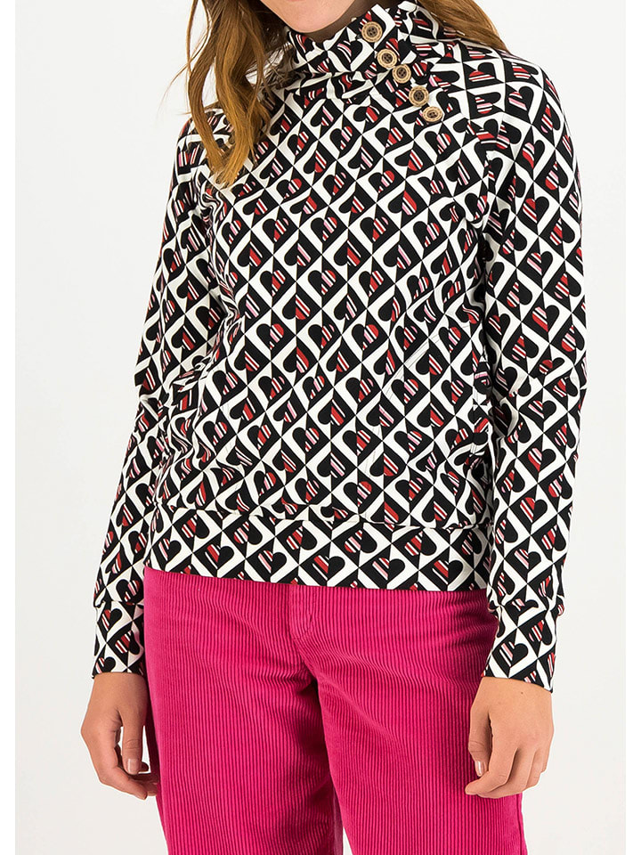 Blutsgeschwister Bluza w kolorze czarno-biało-czerwonym rozmiar: XL