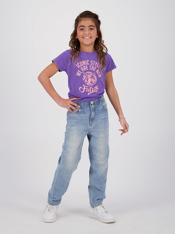 Vingino Dżinsy "Chiara" - Wide leg - w kolorze błękitnym rozmiar: 146