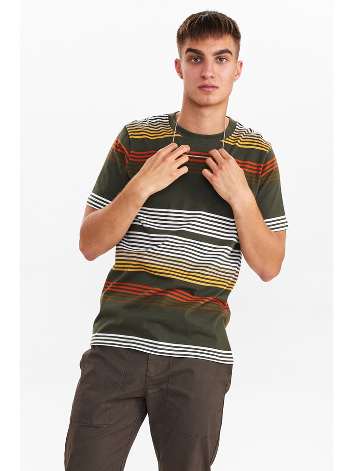 Anerkjendt Koszulka "Rod" w kolorze khaki ze wzorem rozmiar: S