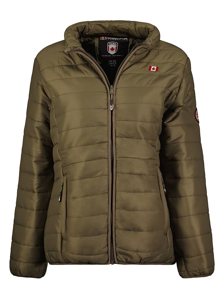 Kurtka pikowana w kolorze khaki