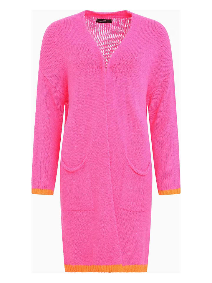 Zwillingsherz Kardigan "Neon & Love" w kolorze różowym rozmiar: onesize