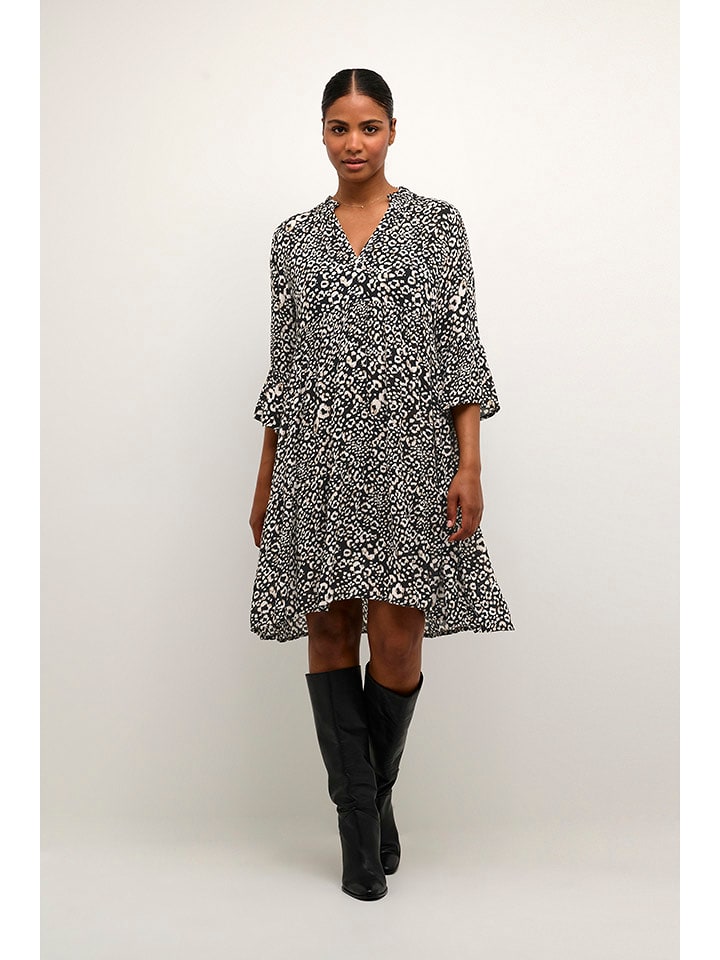 Kaffe Sukienka w kolorze czarno-białym rozmiar: 40