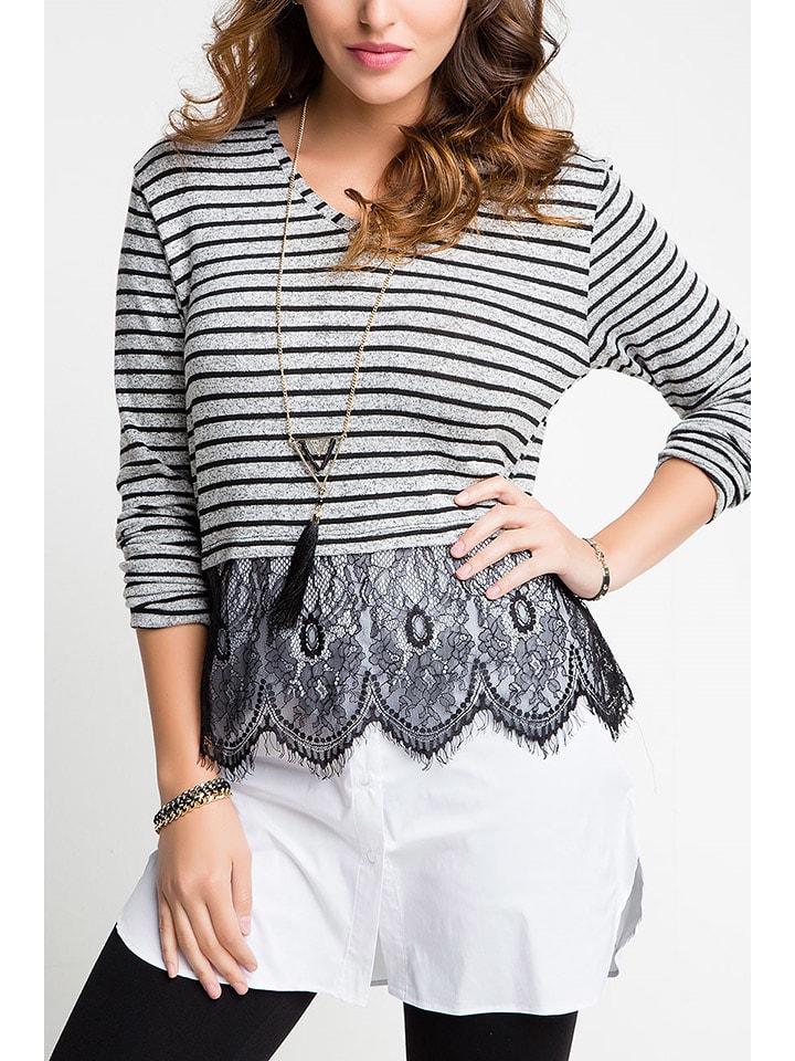 Milan Kiss Koszulka w kolorze czarno-szarym rozmiar: M