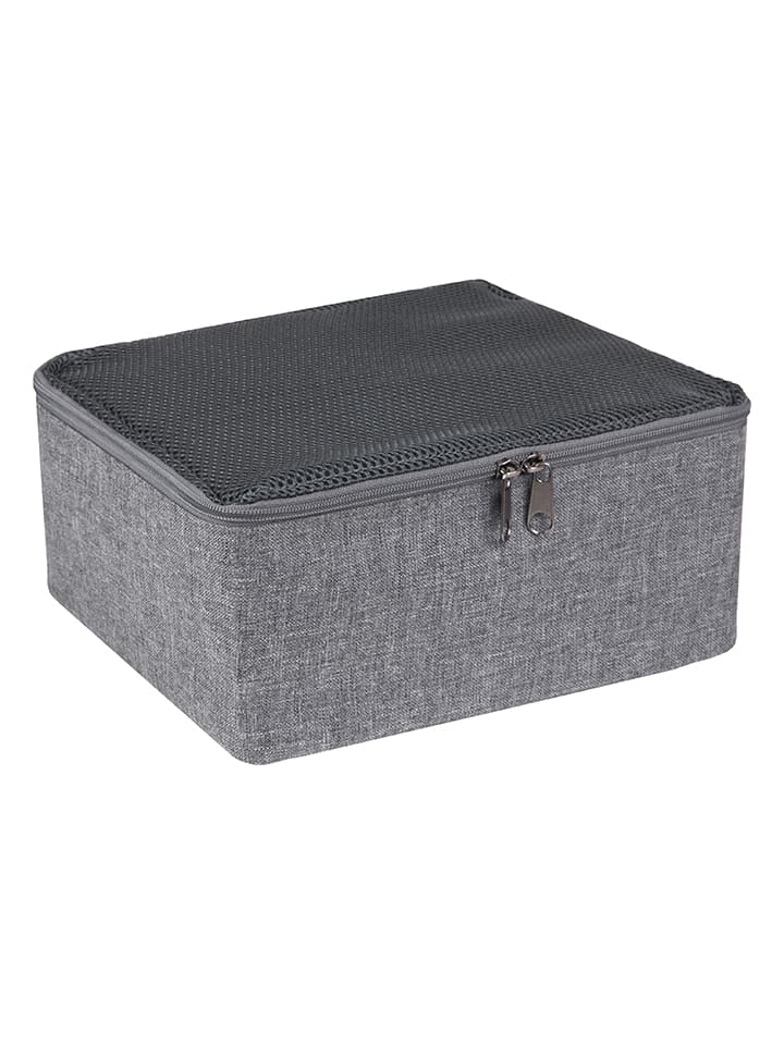 BigsoBox Organizer w kolorze jasnoszarym do walizki - 22 x 12 x 26 cm rozmiar: onesize