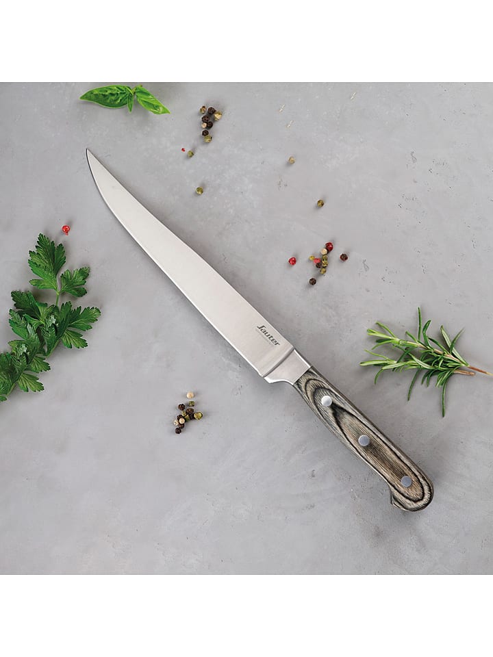 Sauter Nóż uniwersalny w kolorze srebrno-brązowym - dł. 20 cm rozmiar: onesize