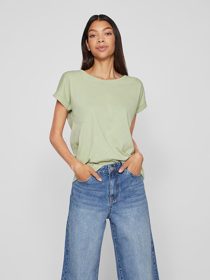 Vila Koszulka w kolorze oliwkowym rozmiar: M