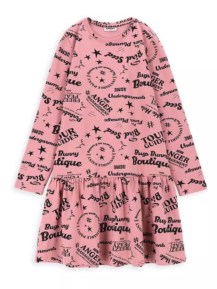 MOKIDA Sukienka w kolorze szaroróżowym rozmiar: 140