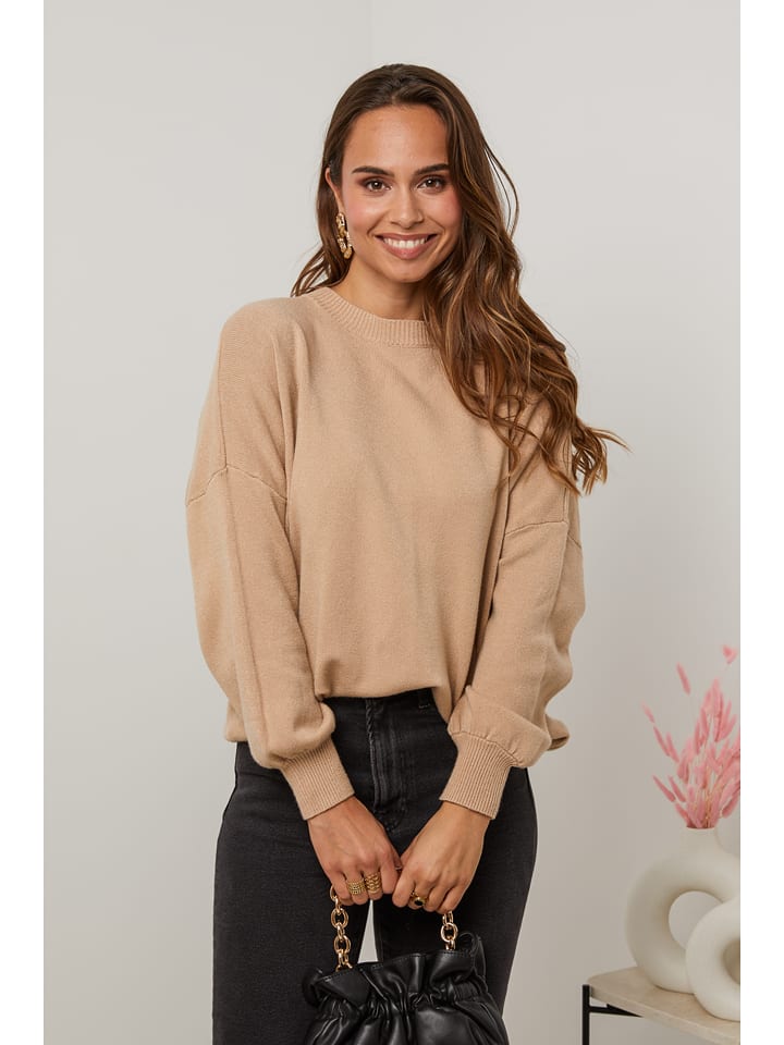 Soft Cashmere Sweter w kolorze jasnobrązowym rozmiar: 38/40