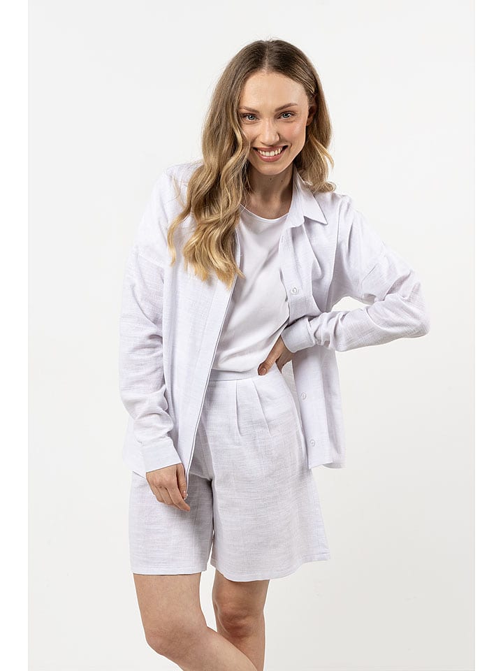 Awama Koszula w kolorze białym rozmiar: S