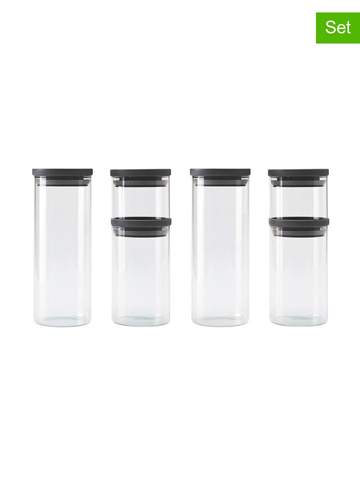 Sauter Pojemniki (6 szt.) w kolorze czarnym rozmiar: onesize