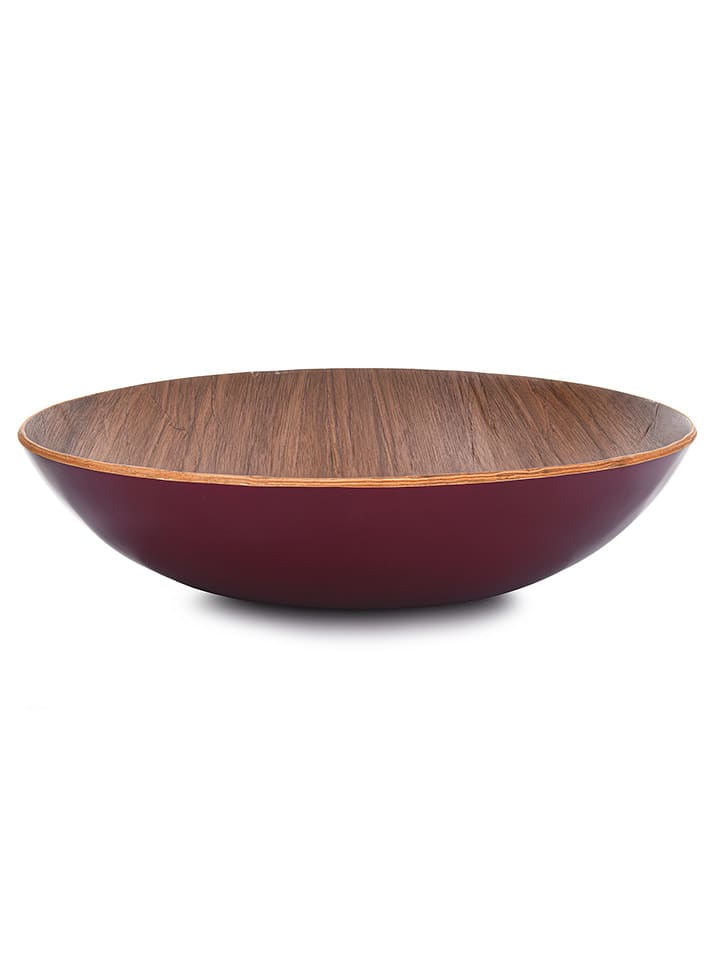 DUKA Miska dekoracyjna w kolorze jasnobrązowo-bordowym - Ø 32 cm rozmiar: onesize