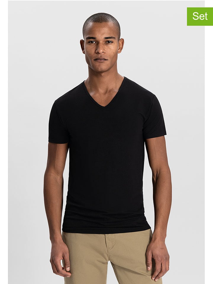 DSTREZZED Koszulki (2 szt.) w kolorze czarnym rozmiar: XL