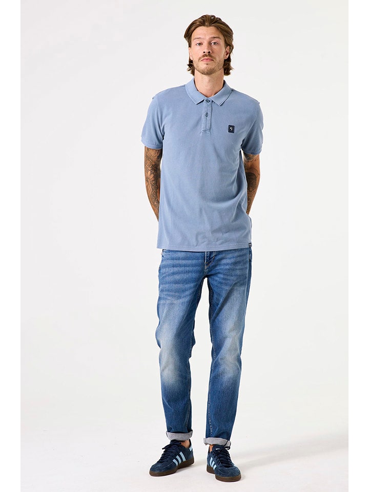 Garcia Koszulka polo w kolorze błękitnym rozmiar: XXL